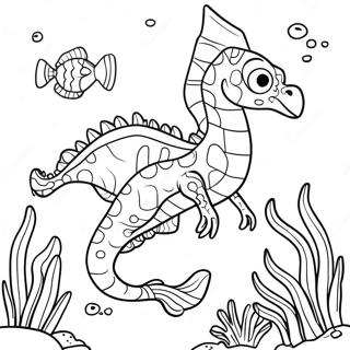 Pagini De Colorat Cu Dragon De Mare Colorat In Reciful De Corali 121506-56187