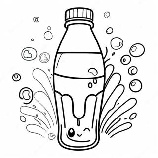 Pagini De Colorat Cu Stropi Colorati De Bautura Carbogazoasa 121709-56347