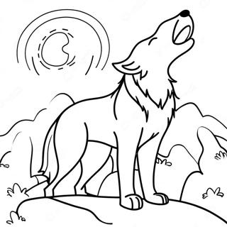 Lup Majestuos Urland La Luna Pagina De Colorat 12176-2316