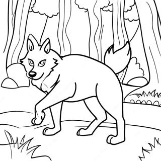 Lup Pagini de colorat