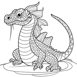 Pagini De Colorat Cu Dragon De Apa Majestuos 121886-56478