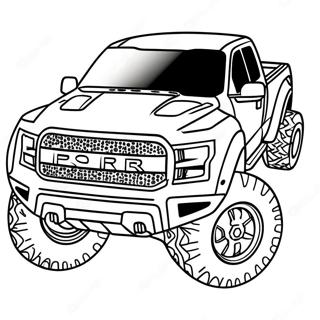 Ford Raptor Pagini de colorat