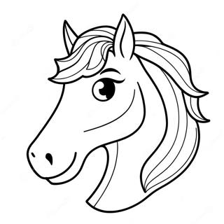 Pagini De Colorat Cu Cap De Cal Din Desene Animate 122121-56669