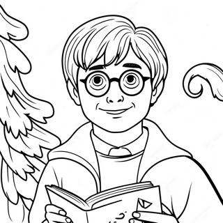 Harry Potter Crăciun Desene De Colorat