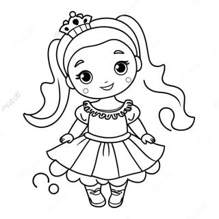 Pagini De Colorat Cu Barbie Draguta Pentru Ziua De Nastere 122196 56726