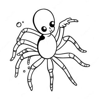 Pagina De Colorat Cu Spider Punk In Actiune 122348-56896