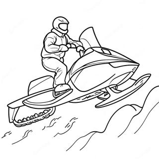 Snowmobile Pagini de colorat