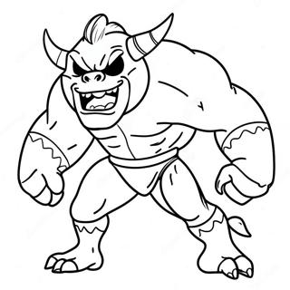 Pagini De Colorat Cu Super Monstru 122501-57010