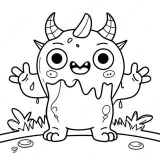 Pagini De Colorat Cu Super Monstru Prietenos 122502-57014