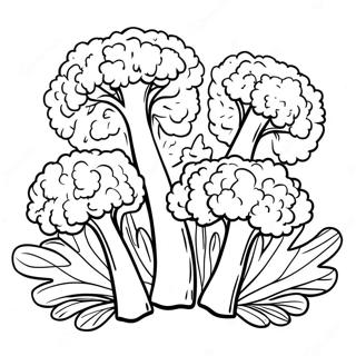 Broccoli Pagini de colorat