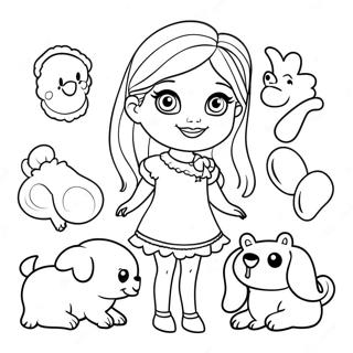 Pagini De Colorat Cu Bibble Barbie Si Animale Dragute 122944 57367