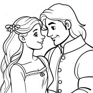 Rapunzel Și Flynn Desene De Colorat