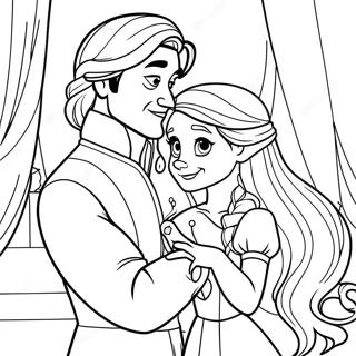 Pagini De Colorat Cu Rapunzel Si Flynn Magici 122995 57402