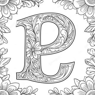 Pagini De Colorat Cu Litera F Florala 123406-57722