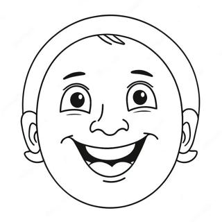 Expresii Fericite Ale Fetei Desen De Colorat 123482 57779