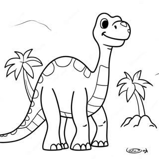 Brontosaurus Desene De Colorat