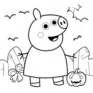 Peppa Pig Halloween Desene De Colorat