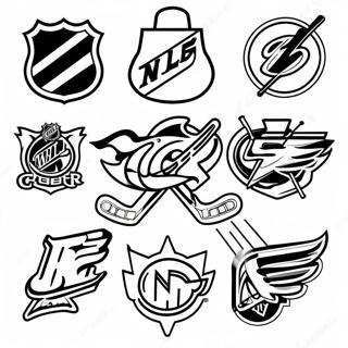 Pagina De Colorat Cu Logo Uri Colorate Ale Echipelor Nhl 123637-57893