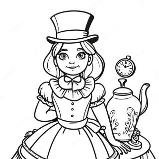 Alice În Țara Minunilor Steampunk Desene De Colorat