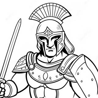 Spartan Desene De Colorat