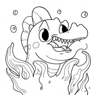 Pagini De Colorat Cu Bestia Marii Feroce 124022-58198