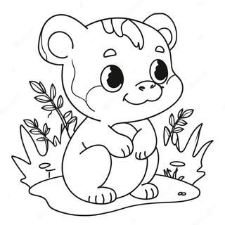 Pagini De Colorat Cu Habitatul Animalelor Dragute 124047-58217