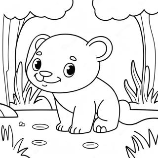 Pagini De Colorat Cu Habitatul Animalelor Dragute 124047-58219