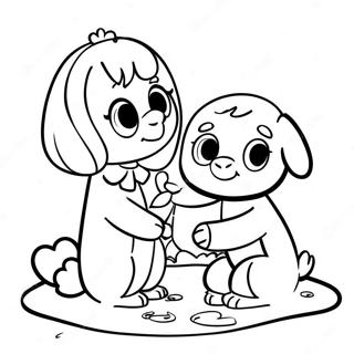 Pagini De Colorat Cu Prieteni Grijulii 124100 58358