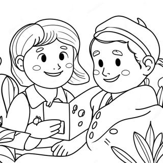 Pagini De Colorat Cu Prieteni Grijulii 124100 58359