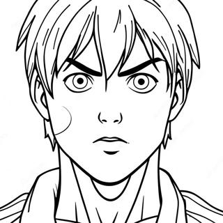 Eren Yeager Desene De Colorat