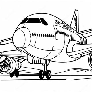 Pagini De Colorat Cu Avionul 747 Din Lateral 124175-58409
