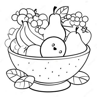 Bol De Fructe Colorate Pagina De Colorat 124383 58575