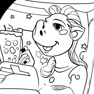 Noapte De Film Pagina De Colorat 124432-58603