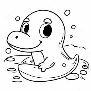 Pagini De Colorat Cu Ornitorinci Adorabili Inotand 124461 58640