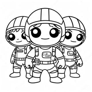 Pagini De Colorat Cu Membrii Echipei Mini Forta 124485-58650