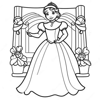 Pagina De Colorat Frumoasa Printesa Anastasia 124562-58705