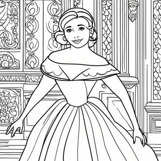 Pagina De Colorat Anastasia Intr O Rochie Uimitoare 124563-58710