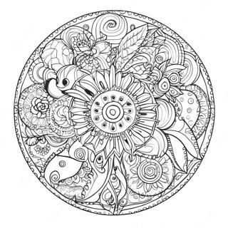 Pagina De Colorat Cu Mandala Complexa Pokemon 124820 58909