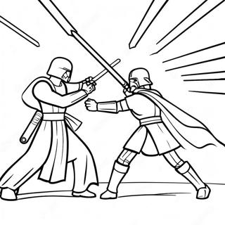 Pagini De Colorat Cu Batalii Epice De Sabie Laser 124924-58992