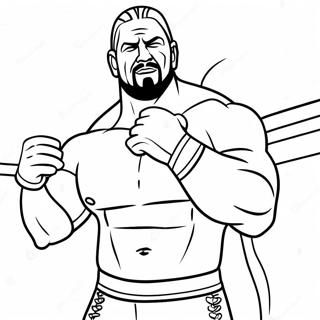 Pagina De Colorat Cu Superstarurile Wwe In Actiune 125360-59326