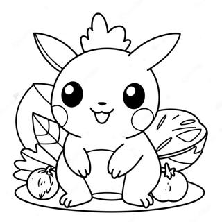Pokemon De Ziua Recunostintei Pagina De Colorat 125590-59503