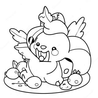 Pokemon De Ziua Recunostintei Pagina De Colorat 125590-59504