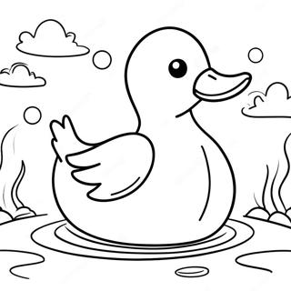 Rata Din Hartie Amuzanta Inotand Desen De Colorat 125644-59551