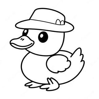 Rata Din Hartie Fericita Cu Palarie Desen De Colorat 125645-59553