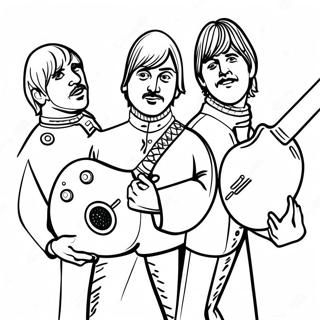 Beatles Desene De Colorat