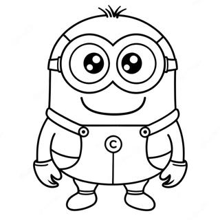 Minion Purpuriu Desene De Colorat