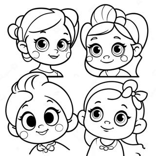 Pagina De Colorat Cu Printese Bebeluse Disney Jucause 127555-61035