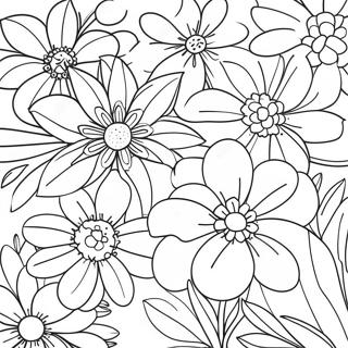 Pagini De Colorat Cu Flori Frumoase Inflorite 127607-61204