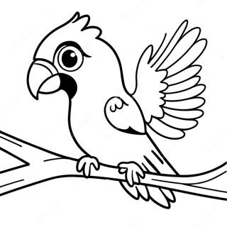 Pagina De Colorat Cu Macaw 127783-61332