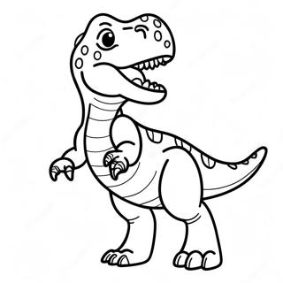 T Rex Desene De Colorat